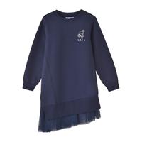  Pencil Club/铅笔俱乐部 不规则下摆 女童双层连衣裙