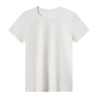 京东京造 女士短袖T恤 通勤风 米白色 XS