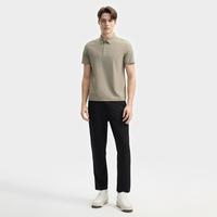 FILA 男装男式休闲裤男士时尚简约舒适百搭基础直口微弹针织长裤