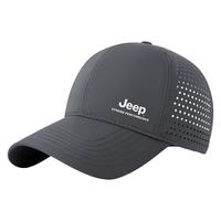 jeep吉普夏季男士防晒太阳帽子户外跑步运动网眼轻薄鸭舌棒球帽男