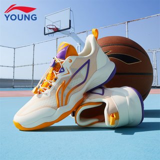  LI-NING/李宁 网面透气 儿童篮球鞋 乳白色-1 37码