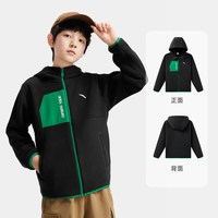 ANTA/安踏 抗静电 儿童摇粒绒外套 基础黑-6