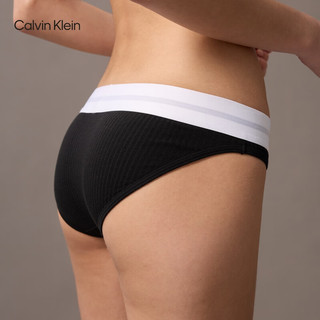  卡尔文·克莱恩/Calvin Klein 罗纹性感 女士比基尼三角内裤 UB1-太空黑 1条 M