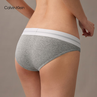 卡尔文·克莱恩/Calvin Klein 罗纹性感 女士比基尼三角内裤 P7A-椰青灰 1条 L