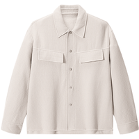  GXG 廓形肌理面料 男士短大衣 L