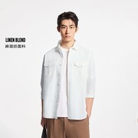  JACK&JONES/杰克琼斯 透气舒适 男士衬衫 【款式26】雪白色 185/104A/XL