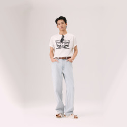 Levi's 冰酷系列26年春夏新款牛仔裤男凉感防晒美式578宽松直筒裤 浅蓝色 32 (32)