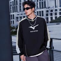 美津浓 春季街头潮流感宽松廓形男女同款梭织复古足球套头运动卫衣
