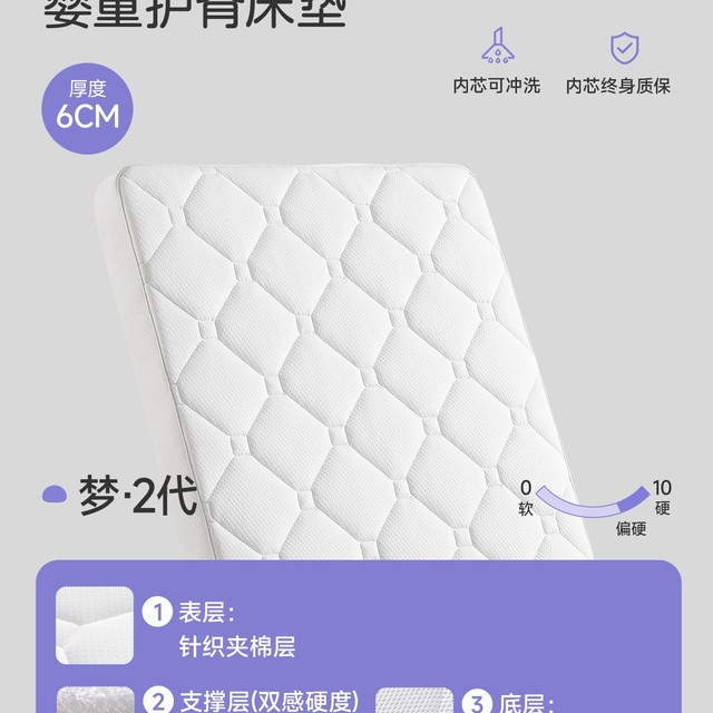 黎梦思 婴儿床垫4d空气纤维专用a类母婴级睡觉垫新生小宝宝定制拼接垫子
