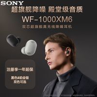 百亿补贴：索尼 WF-1000XM6 双芯超旗舰真无线降噪耳机 降噪豆