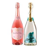 凯斯蒂隆 草莓味苹果味 气泡酒 750ml 两瓶