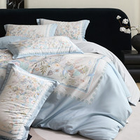 索隆 全棉60支贡缎100%棉长绒棉四件套 200*230cm