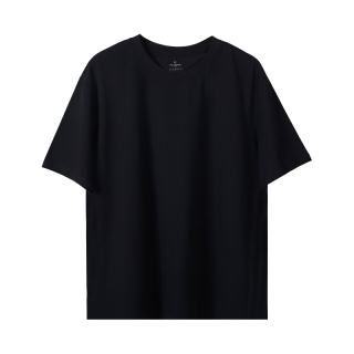 1号会员店 抗菌 男士短袖 2XL （180/105） 黑色1件
