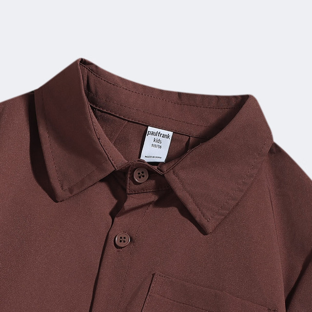 大嘴猴 极限8h！翻领纯色衬衫+纯色短裤（整套）