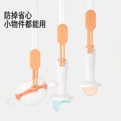 佳尔优优 牙胶婴儿安抚奶嘴防掉链宝宝磨牙棒奶嘴夹硅胶挂绳