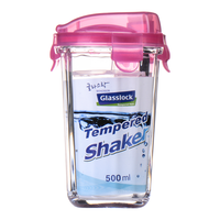 Glasslock 三光云彩 RC105 玻璃杯 粉红色 500ml