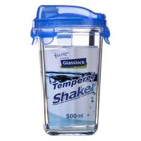 Glasslock 三光云彩 RC105 玻璃杯 蓝色 500ml