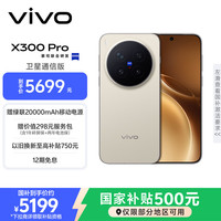 vivo X300 Pro 卫星通信版 12GB+256GB 旷野棕 蔡司2亿APO超级长焦 蓝图影像双芯 拍照 AI手机