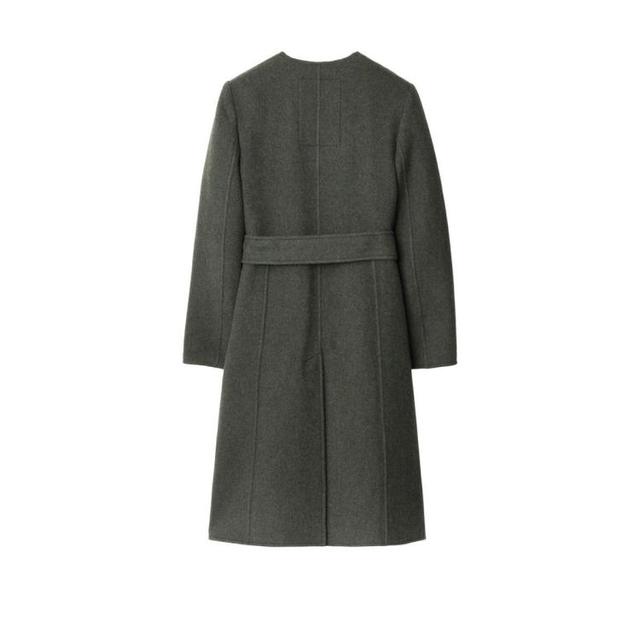 限尺码：BURBERRY 100%绵羊毛 女式直筒大衣外套