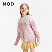 MQD/马骑顿 韩版绣花 女童针织外套