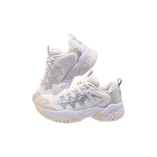  XTEP/特步 透气网面 儿童休闲鞋 鱼肚白/淡紫色 37