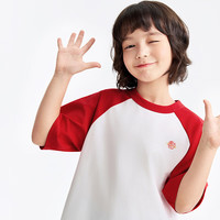 安奈儿 男女童圆领短袖T恤