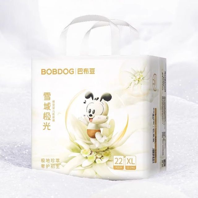 巴布豆 雪域极光雪绒拉拉裤XL22+4片