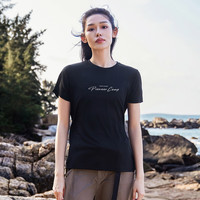 Pioneer Camp/拓路者 速干 女士T恤 黑色 M