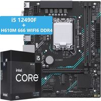 百亿补贴：铭瑄 酷睿i5 12490F盒装铭瑄H610M 666 WIFI6 DDR4主板CPU套装