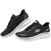 SKECHERS/斯凯奇 足弓支撑 男士健步鞋 黑色/白色/BKW 41