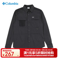 Columbia 男户外长袖T恤 010 L 180/100A
