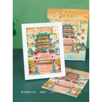 木易 四大名楼黄鹤楼岳阳楼景区文创礼品湖北武汉旅游拼图纪念品礼物 拼图--滕王阁（送相框）