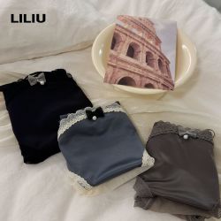 LILIU 蕾丝内裤女士性感纯欲风薄款透气2025不夹臀三角短裤头
