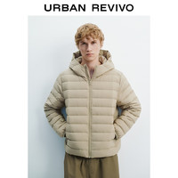  URBAN REVIVO 简约休闲 男士羽绒服 暖灰 L