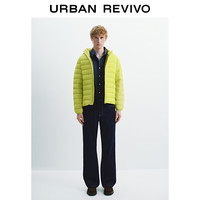  URBAN REVIVO 简约休闲 男士羽绒服 亮黄 M