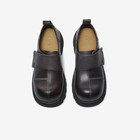 百思图 26春商场新款复古英伦风牛津鞋乐福鞋牛皮皮鞋女鞋