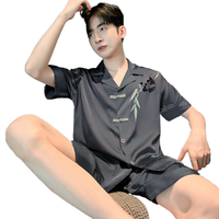 YALU/雅鹿 冰丝 男士睡衣套装 NSJYI-冰丝21471 XL 120-150斤)