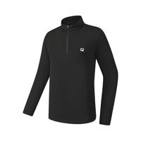 FILA/斐乐 简约基础 男士针织长袖上衣 L 175/96A/L 深黑-BK