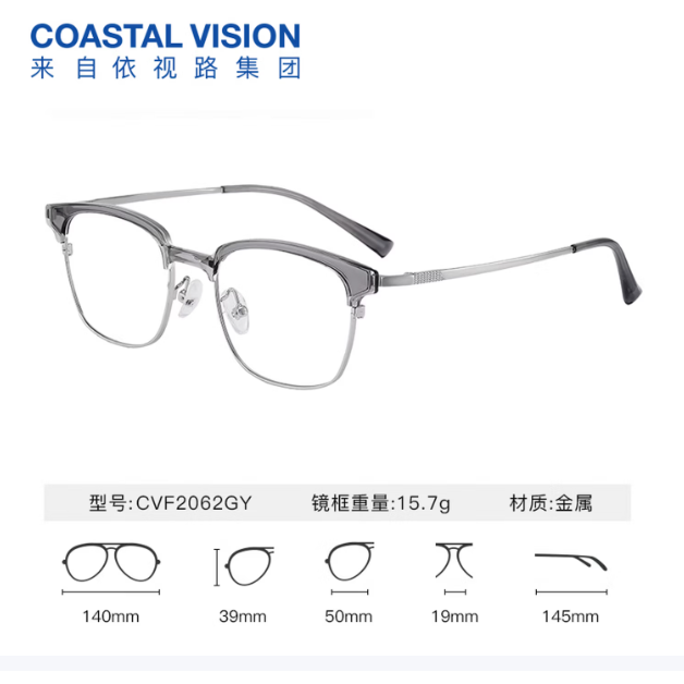 今日必买：依视路 膜岩/A4/膜御 +1.56-1.67折射率*2现片（原厂+赠任选框）