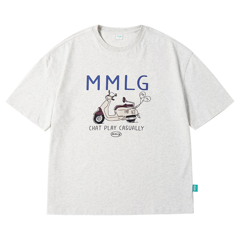  Mmlg 抗菌 女士短袖T恤 花灰色 L