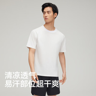  HLA/海澜之家 吸湿速干 短袖汗衫 白色8001 4XL （190）