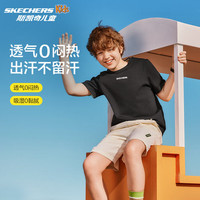 SKECHERS/斯凯奇 透气 儿童短袖运动T恤