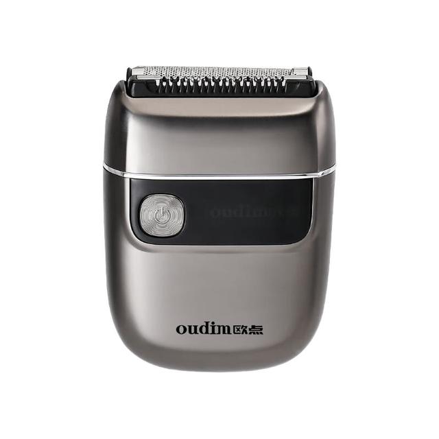 欧点 往复式剃须刀迷你便携款电动胡须 太空灰|金属机身|磁吸刀头|礼盒装