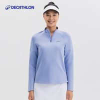 迪卡侬长袖网球速干衣保暖上衣跑步运动T恤瑜伽服健身服女SAL6