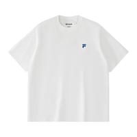 FILA/斐乐 凉感防晒 女士针织短袖衫 标准白-WT 2XL 185/104A/XXL