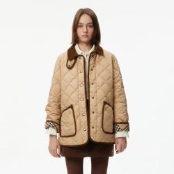 TEENIE WEENIE 小熊女装春季慵懒风轻薄中长款棉服外套