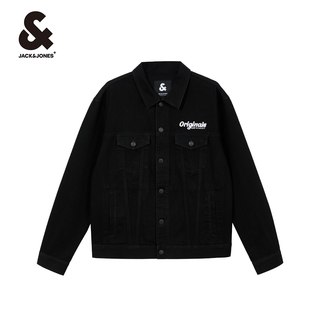  JACK&JONES/杰克琼斯 立体法斗刺绣 男士牛仔夹克 224221005A06雪白色 185/104A/XL