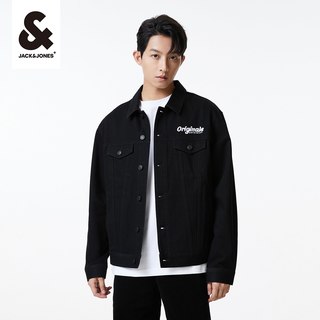  JACK&JONES/杰克琼斯 立体法斗刺绣 男士牛仔夹克 224221005A06雪白色 185/104A/XL