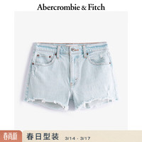Abercrombie & Fitch 美式复古气质 女士牛仔裤短裤