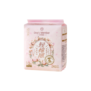  One's Member/1号会员店 100%纯棉 卫生巾 纯棉 240mm 10片 【尝鲜单包】